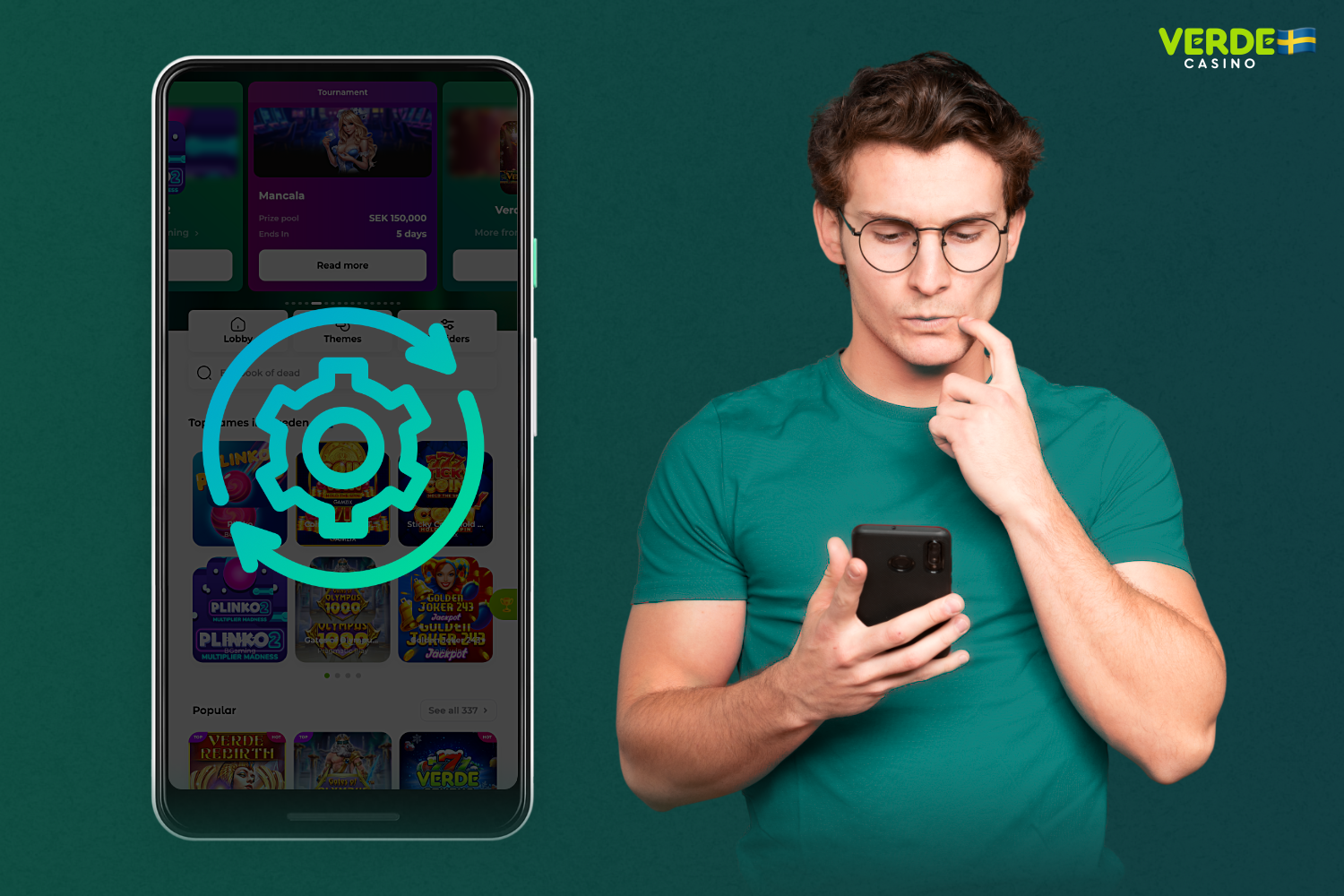 Vi rekommenderar att du uppdaterar Verde Casino-appen regelbundet för att använda den senaste versionen av appen