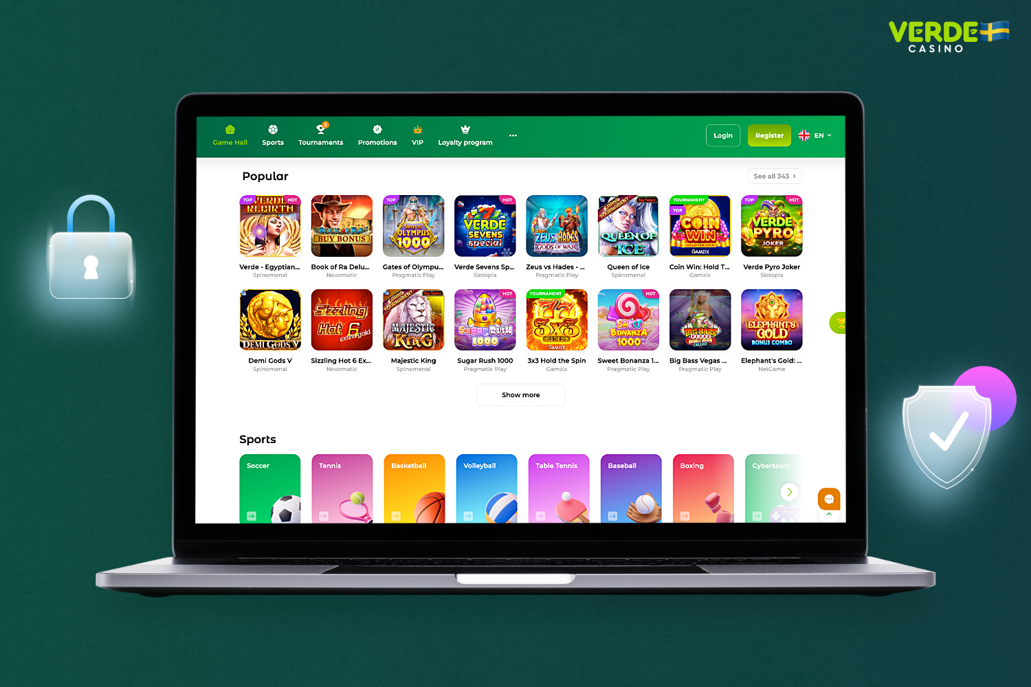 Verde Casino tar hand om sina svenska kunders data