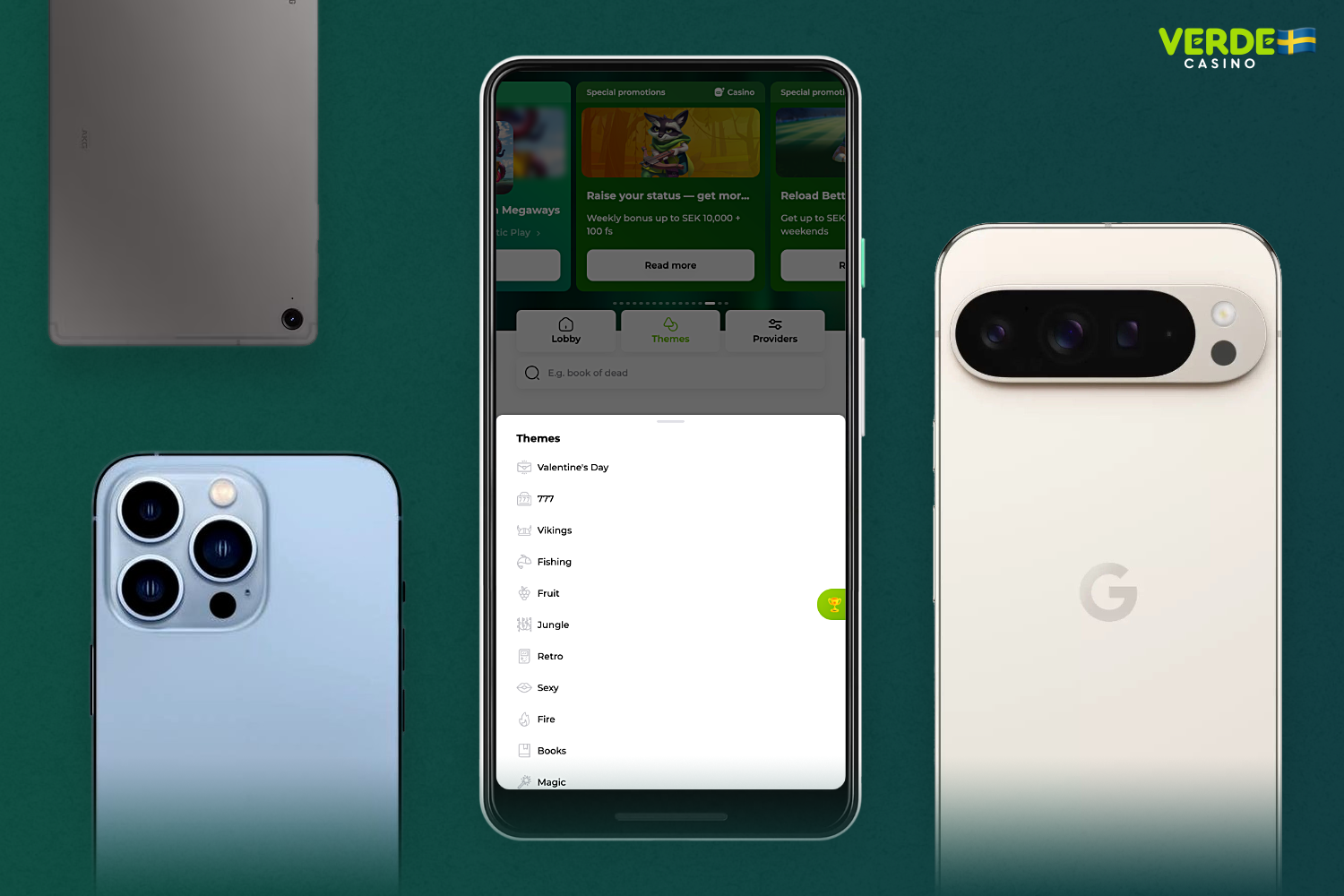 Verde Casino mobilapp är kompatibel med alla moderna smartphones och surfplattor