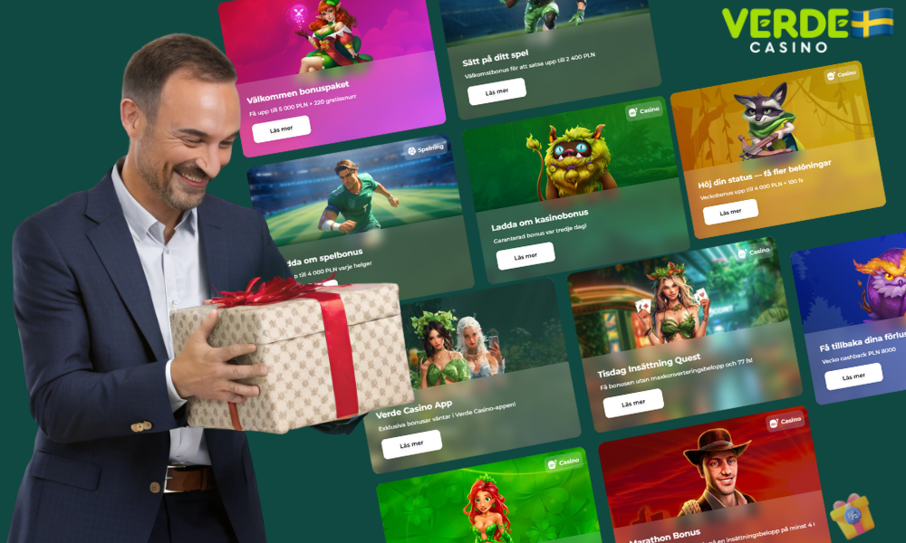 Översikt över tillgängliga bonuserbjudanden på Verde Casino