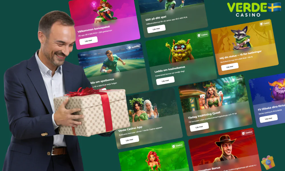 Översikt över tillgängliga bonuserbjudanden på Verde Casino