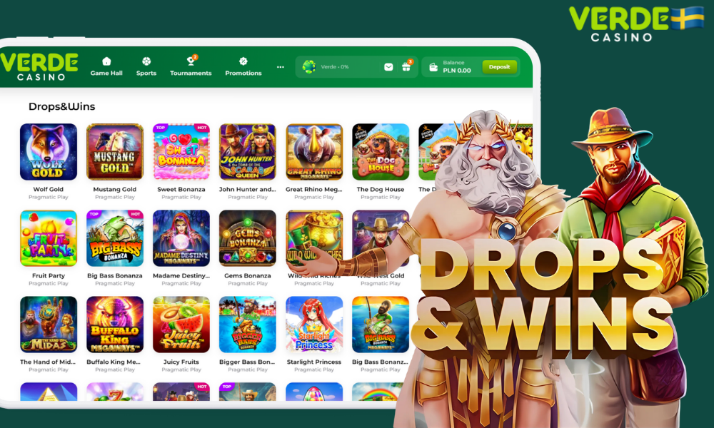 Drops & Wins kategori med över 48 slots från Pragmatic Play